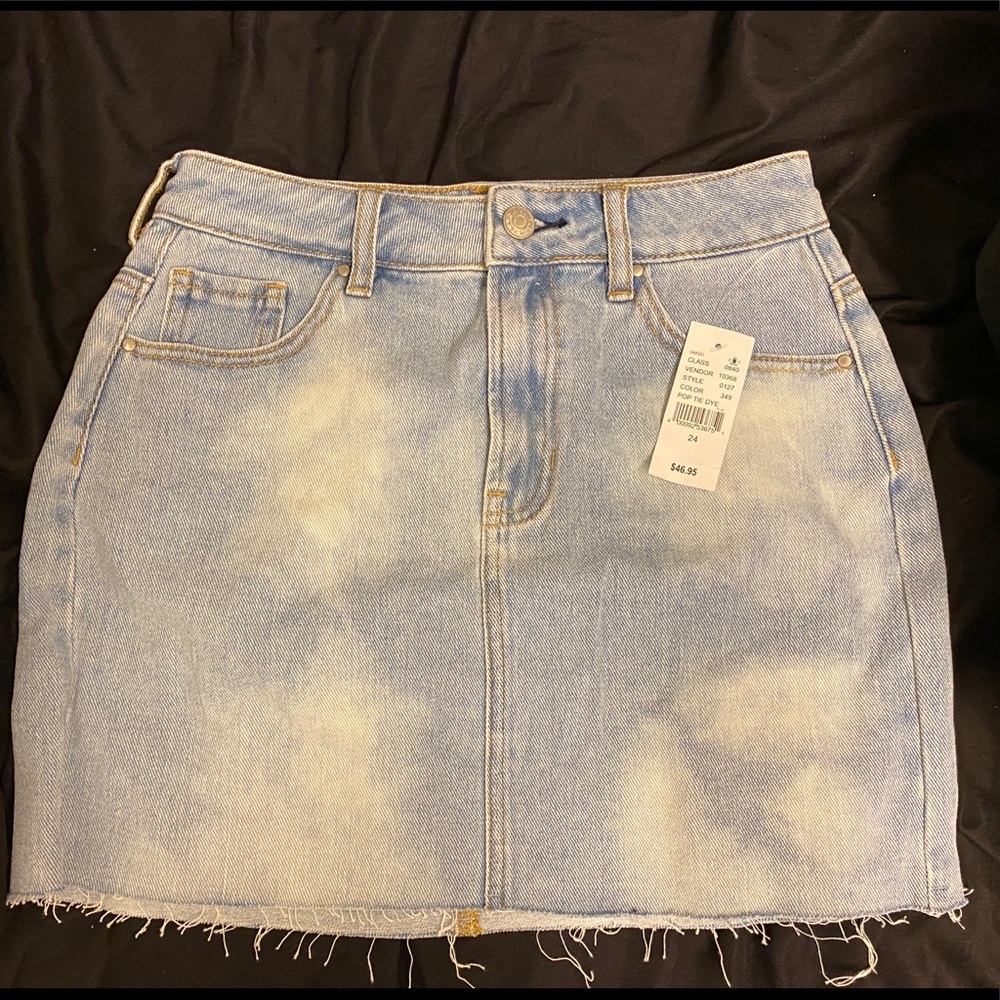 PACSUN never worn w/ tags POP TIE DYE DENIM SKIRT